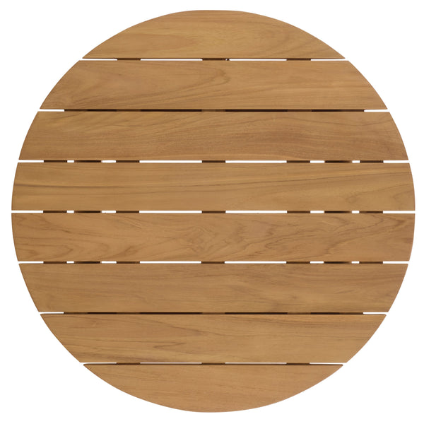 Gale Teak Outdoor Coffee Table — Low-Profile Solid Teak Square Table, Weather-Ready Patio Centerpiece