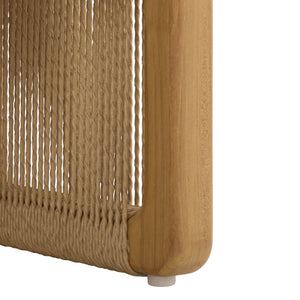 Gale Teak And Hyacinth Patio Chair — Solid Teak Frame, Breathable Weave, Sculpted Comfort For Outdoors