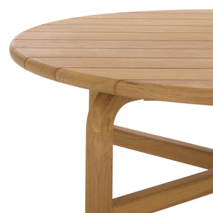 Rogers Teak Outdoor Coffee Table — Low-Profile 39.4" Square Durable Solid Wood Patio Centerpiece