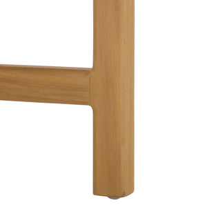 Rogers Teak Outdoor Coffee Table — Low-Profile 39.4" Square Durable Solid Wood Patio Centerpiece