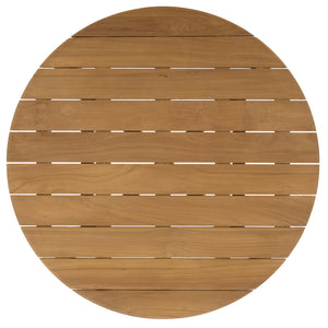 Rogers Teak Outdoor Coffee Table — Low-Profile 39.4" Square Durable Solid Wood Patio Centerpiece
