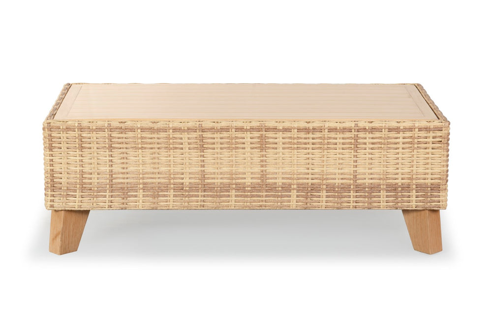 Safavieh Margarita Wicker Outdoor Coffee Table Natural CPT2100A