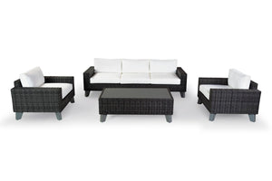 Safavieh Margarita Wicker Outdoor Coffee Table Dark Grey CPT2100B