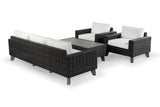 Safavieh Margarita Wicker Outdoor Coffee Table Dark Grey CPT2100B