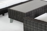 Safavieh Margarita Wicker Outdoor Coffee Table Dark Grey CPT2100B