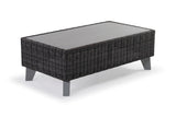 Safavieh Margarita Wicker Outdoor Coffee Table Dark Grey CPT2100B