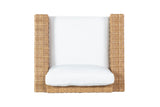 Safavieh Margarita Wicker Patio Chair Natural / White CPT2101A