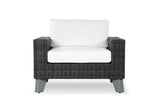 Safavieh Margarita Wicker Patio Chair Dark Grey / White CPT2101B