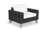 Safavieh Margarita Wicker Patio Chair Dark Grey / White CPT2101B