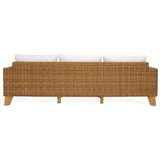 Safavieh Margarita Wicker Patio Sofa Natural / White CPT2102A