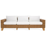 Safavieh Margarita Wicker Patio Sofa Natural / White CPT2102A