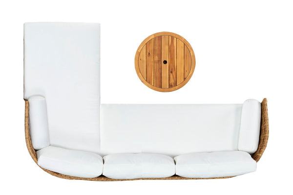 Safavieh Anguilla Wicker Storage Outdoor Coffee Table Natural CPT2103A