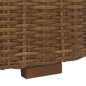 Safavieh ANGUILLA Wicker Storage Outdoor Coffee Table - Stylish, Durable Design for Your Patio and Terrace Natural CPT2103A