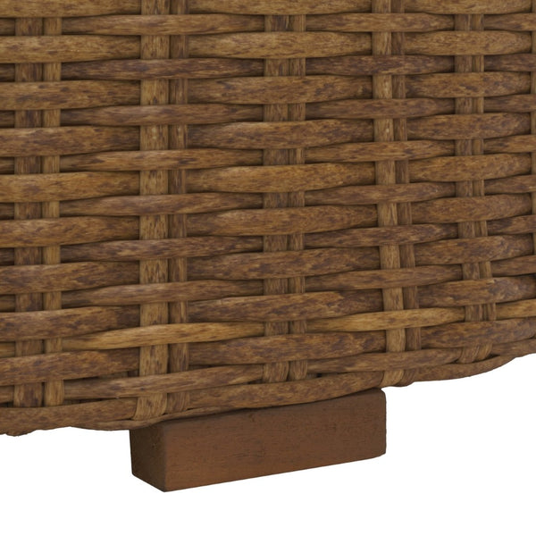 Safavieh ANGUILLA Wicker Storage Outdoor Coffee Table - Stylish, Durable Design for Your Patio and Terrace Natural CPT2103A