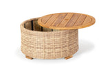 Safavieh Anguilla Wicker Storage Outdoor Coffee Table Natural CPT2103A