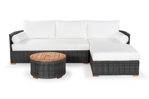 Safavieh Anguilla Wicker Storage Outdoor Coffee Table Dark Grey  CPT2103B
