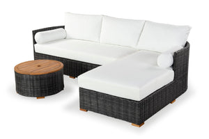 Safavieh Anguilla Wicker Storage Outdoor Coffee Table Dark Grey  CPT2103B