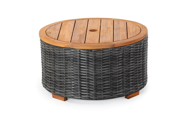 Safavieh Anguilla Wicker Storage Outdoor Coffee Table Dark Grey  CPT2103B