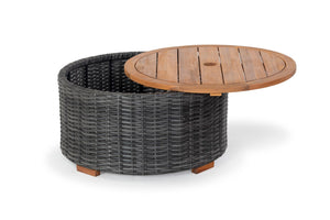 Safavieh Anguilla Wicker Storage Outdoor Coffee Table Dark Grey  CPT2103B