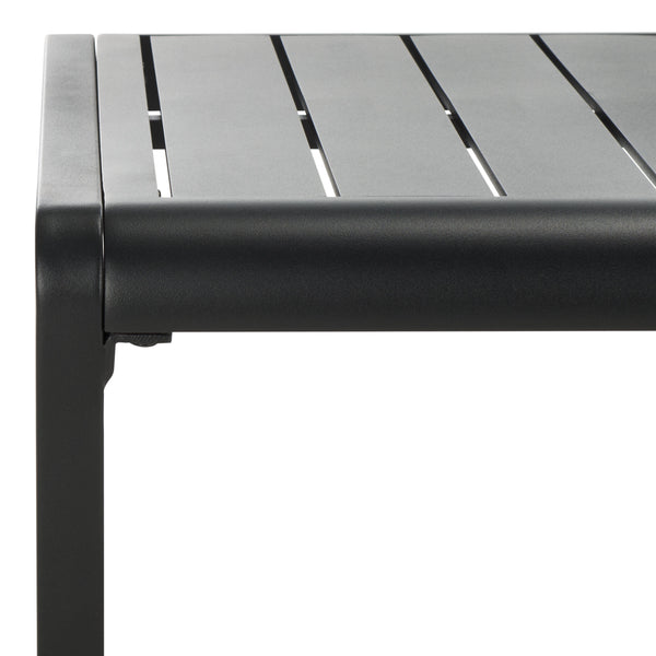 Safavieh Guam Aluminum Outdoor Coffee Table - Stylish Black, Weather-resistant & Elegant For Any Setting Black Metal Cpt2105a
