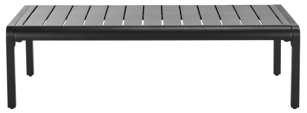 Safavieh Guam Aluminum Outdoor Coffee Table - Stylish Black, Weather-resistant & Elegant For Any Setting Black Metal Cpt2105a