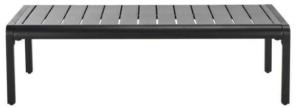 Safavieh Guam Aluminum Outdoor Coffee Table - Stylish Black, Weather-resistant & Elegant For Any Setting Black Metal Cpt2105a