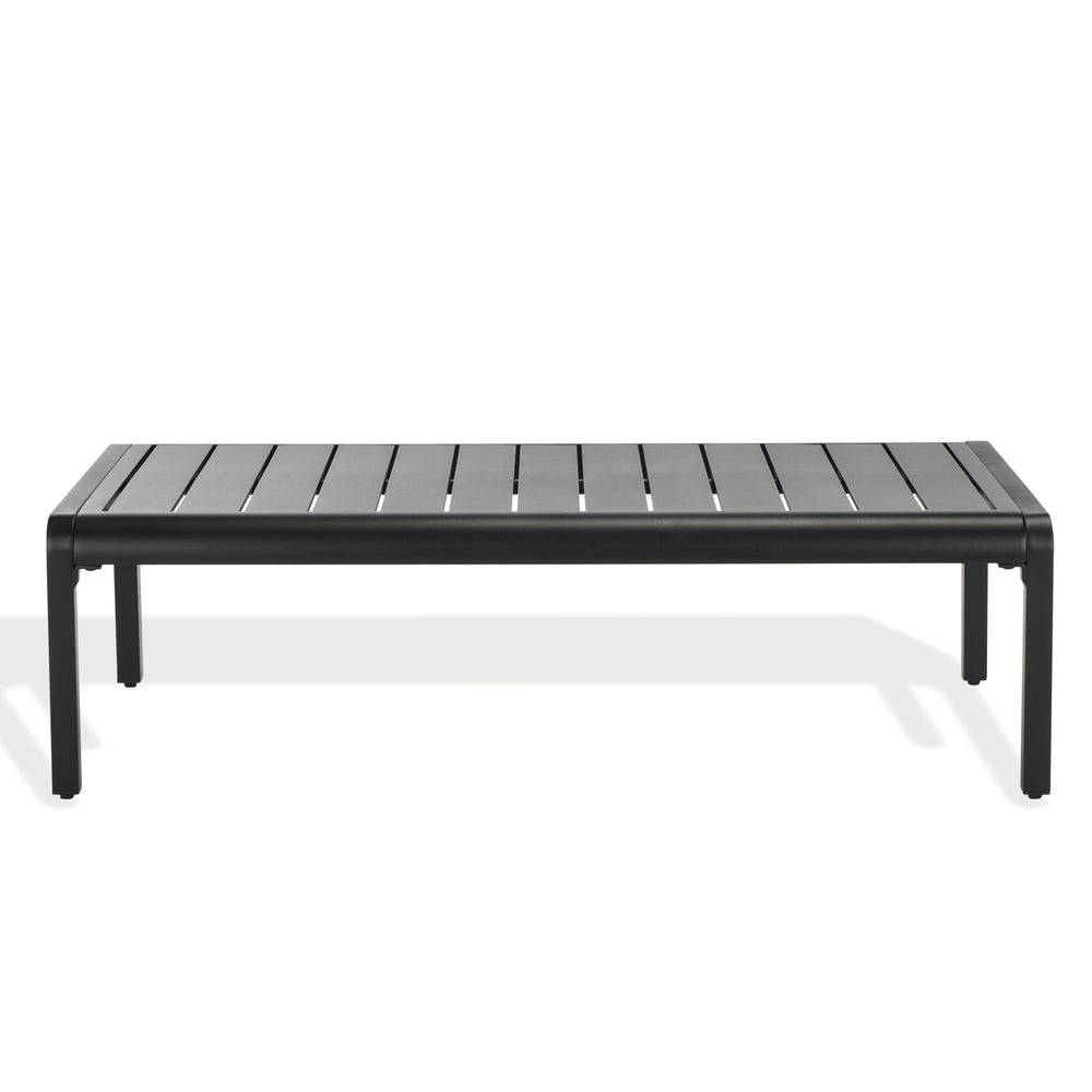 Safavieh Guam Aluminum Outdoor Coffee Table - Stylish Black, Weather-resistant & Elegant For Any Setting Black Metal Cpt2105a