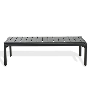 Safavieh Guam Aluminum Outdoor Coffee Table - Stylish Black, Weather-resistant & Elegant For Any Setting Black Metal Cpt2105a