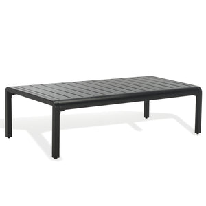 Safavieh Guam Aluminum Outdoor Coffee Table - Stylish Black, Weather-resistant & Elegant For Any Setting Black Metal Cpt2105a