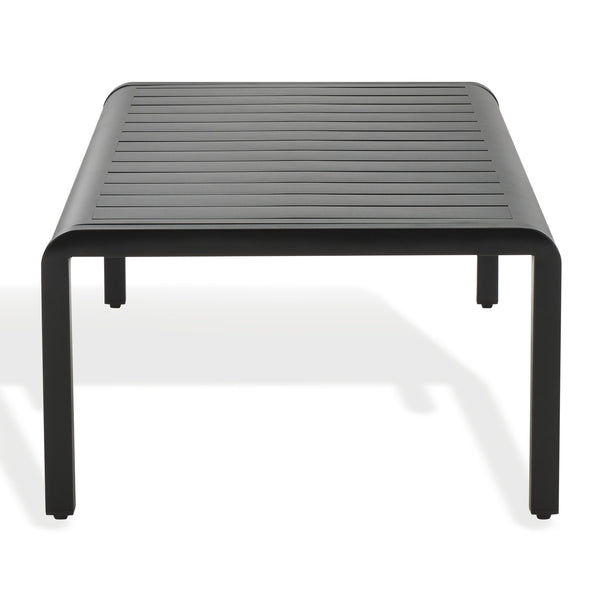 Safavieh Guam Aluminum Outdoor Coffee Table - Stylish Black, Weather-resistant & Elegant For Any Setting Black Metal Cpt2105a