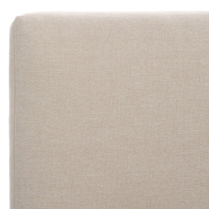 Safavieh Guam Aluminum Outdoor Sofa - Elegant Black Frame With Beige Fabric For Luxurious Outdoor Comfort Black ,Beige Metal ,Foam ,Fabric Cpt2107a