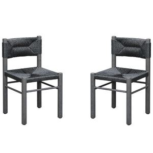 Safavieh Romona Rattan Weaving Outdoor Dining Chair – Elevate Your Patio With Stylish Elegance And Comfort Black 90% Metal,10% Pe Rattan Cpt4000a-set2