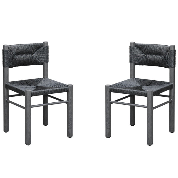Safavieh Romona Rattan Weaving Outdoor Dining Chair – Elevate Your Patio With Stylish Elegance And Comfort Black 90% Metal,10% Pe Rattan Cpt4000a-set2