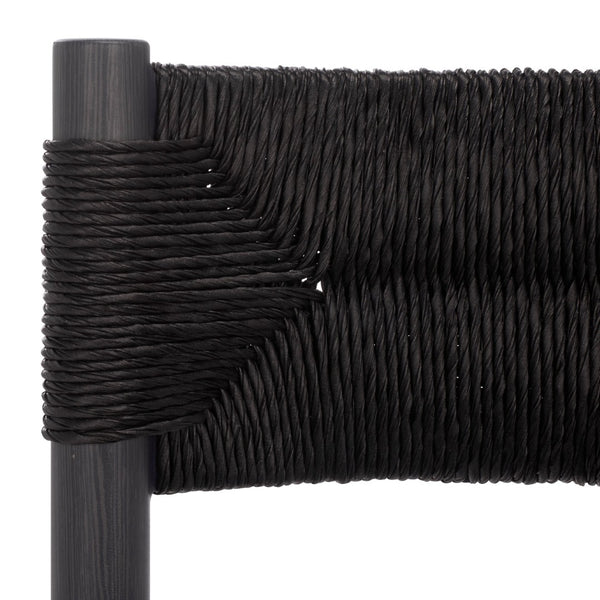 Safavieh ROMONA Rattan Weaving Outdoor Dining Chair - Stylish, Durable Seating for Elegant Al Fresco Meals Black CPT4000A-SET2