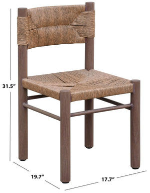 Safavieh Romona Rattan Weaving Outdoor Dining Chair – Elevate Your Patio With Stylish Elegance And Comfort Brown 90% Metal,10% Pe Rattan Cpt4000b-set2