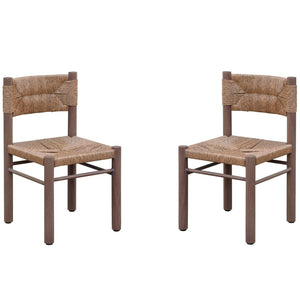 Safavieh Romona Rattan Weaving Outdoor Dining Chair – Elevate Your Patio With Stylish Elegance And Comfort Brown 90% Metal,10% Pe Rattan Cpt4000b-set2