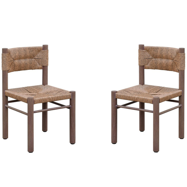 Safavieh Romona Rattan Weaving Outdoor Dining Chair – Elevate Your Patio With Stylish Elegance And Comfort Brown 90% Metal,10% Pe Rattan Cpt4000b-set2