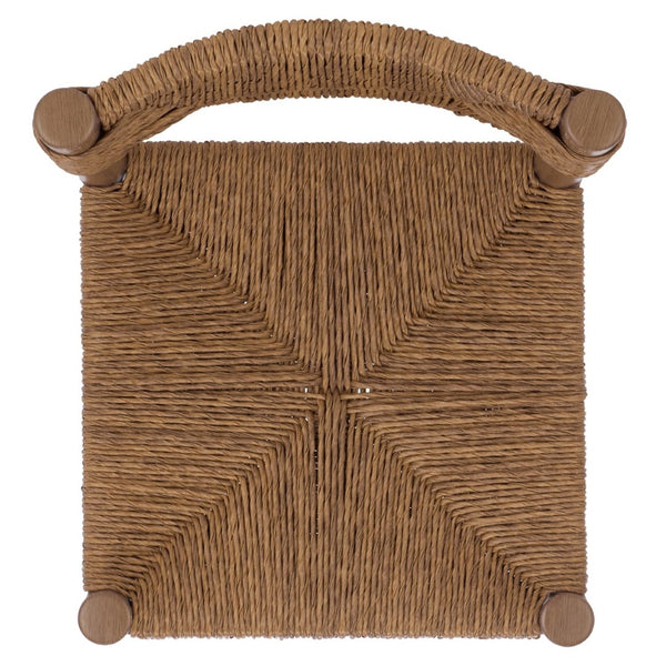 Safavieh ROMONA Rattan Weaving Outdoor Dining Chair - Stylish, Durable Seating for Elegant Al Fresco Meals Brown CPT4000B-SET2
