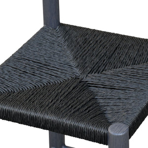 Safavieh ROMONA Rattan Weaving Outdoor Barstool - Ergonomic Design for Stylish Patio & Garden Seating Black CPT4001A-SET2