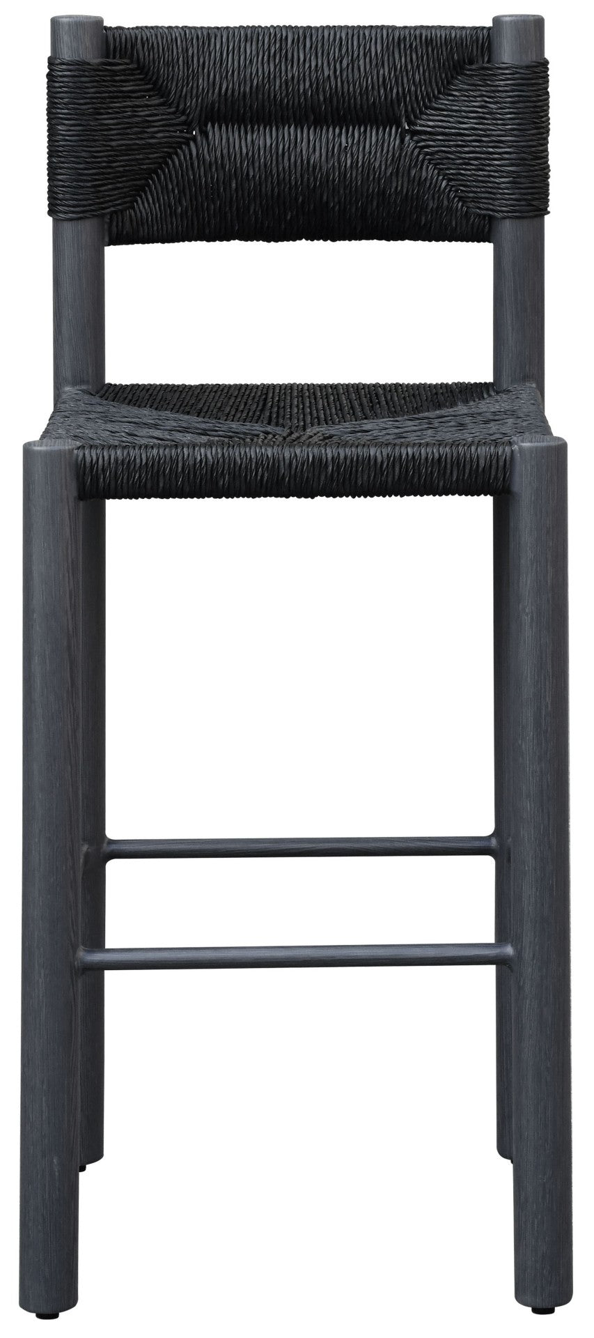 Safavieh ROMONA Rattan Weaving Outdoor Barstool - Ergonomic Design for Stylish Patio & Garden Seating Black CPT4001A-SET2