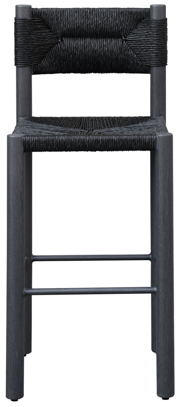 Safavieh Romona Rattan Weaving Outdoor Barstool - Stylish Seating For Elegant Gatherings And Relaxation Black 90% Metal,10% Pe Rattan Cpt4001a-set2
