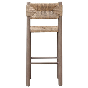 Safavieh ROMONA Rattan Weaving Outdoor Barstool - Ergonomic Design for Stylish Patio & Garden Seating Brown CPT4001B-SET2