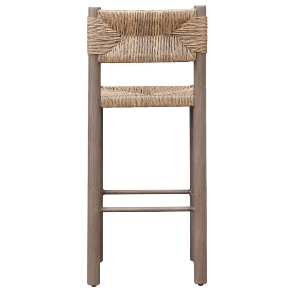 Safavieh ROMONA Rattan Weaving Outdoor Barstool - Ergonomic Design for Stylish Patio & Garden Seating Brown CPT4001B-SET2
