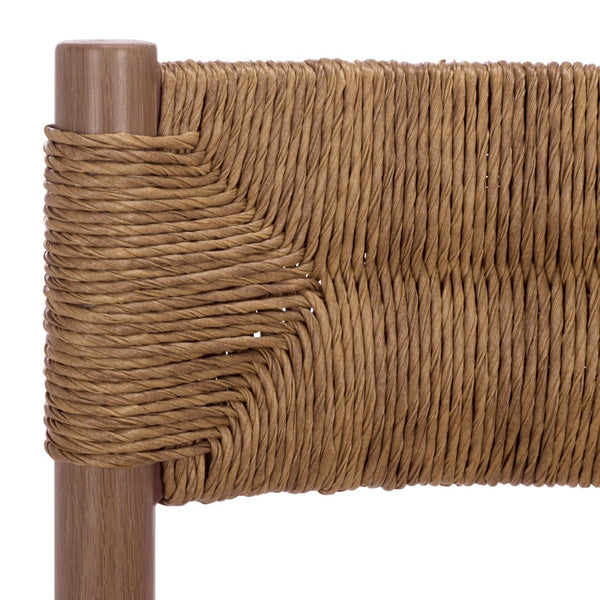 Safavieh ROMONA Rattan Weaving Outdoor Barstool - Ergonomic Design for Stylish Patio & Garden Seating Brown CPT4001B-SET2