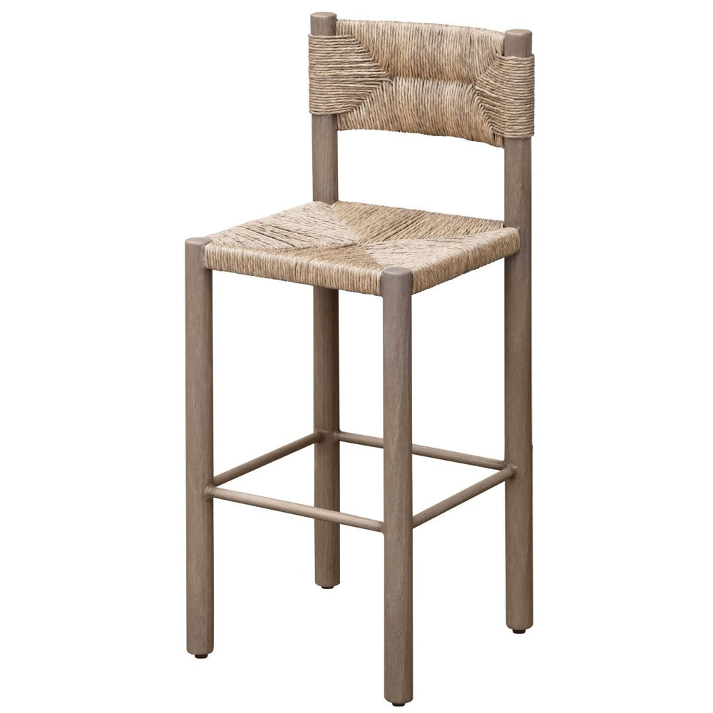 Safavieh Romona Rattan Weaving Outdoor Barstool - Stylish Seating For Elegant Gatherings And Relaxation Brown 90% Metal,10% Pe Rattan Cpt4001b-set2