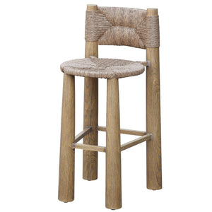 Safavieh Romona Rattan Weaving Round Outdoor Barstool - Natural Elegance For Stylish Patio Gatherings Natural 90% Metal,10% Pe Rattan Cpt4003a