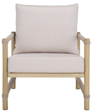 Safavieh DORIANNA Aluminum Patio Chair in Sand Beige – Stylish Comfort for Modern Outdoor Spaces & Lounges CPT4004A