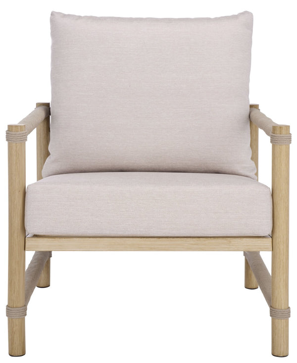 Safavieh DORIANNA Aluminum Patio Chair in Sand Beige – Stylish Comfort for Modern Outdoor Spaces & Lounges CPT4004A