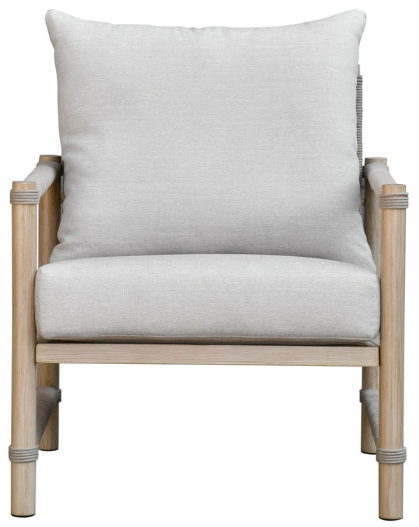 Safavieh Dorianna Aluminum Patio Chair - Stylish Sand & Beige Outdoor Seating For Comfort & Relaxation Sand ,Beige 80% Metal,3% Fabric,7% Foam,10% Rope Cpt4004a