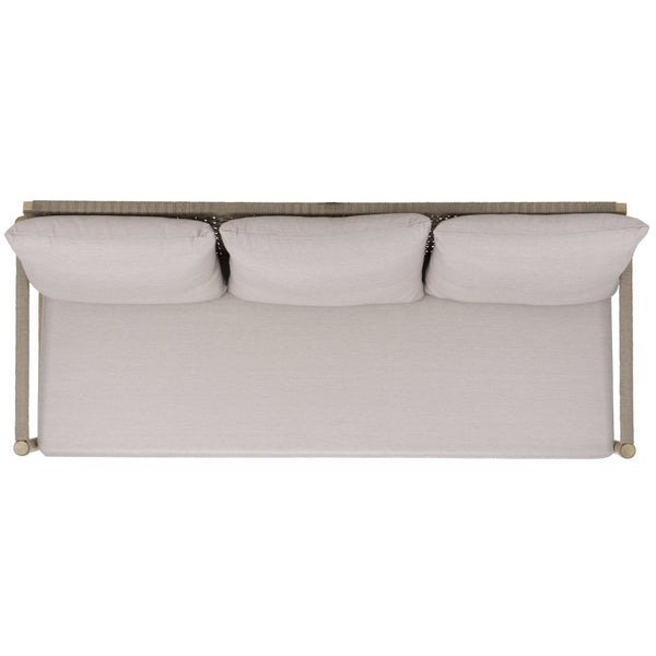 Safavieh DORIANNA Aluminum Patio Sofa - Coastal Style with Plush Cushions & Durable Design for Outdoor Relaxation CPT4005A